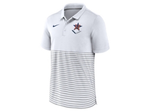 Nike Men's Houston Astros Icon Stripe Polo Shirt