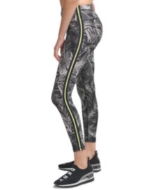 Sport Pixel Palm Print High-Waist Leggings