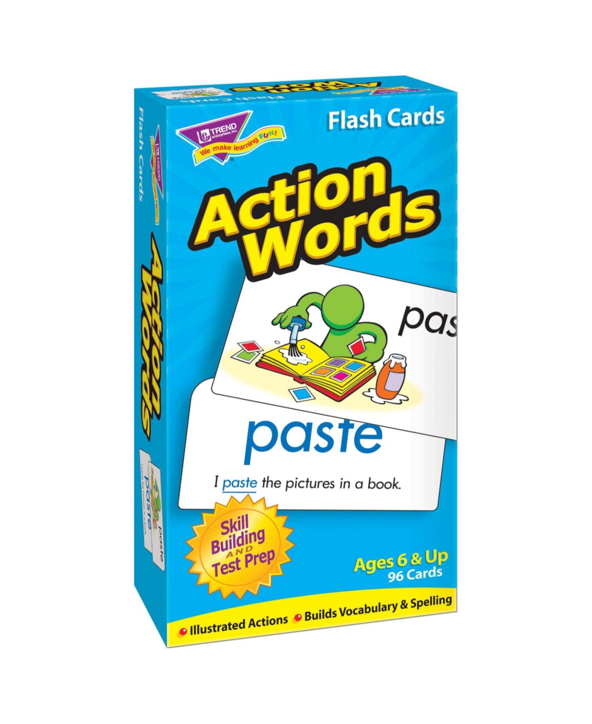 Trend Enterprises Action Words Skill Drill Flash Cards In Open Misce