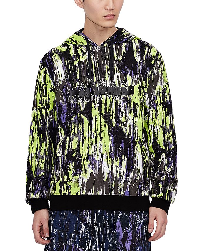 A X Armani Exchange Men s Tie Dyed Logo Hoodie Macy s