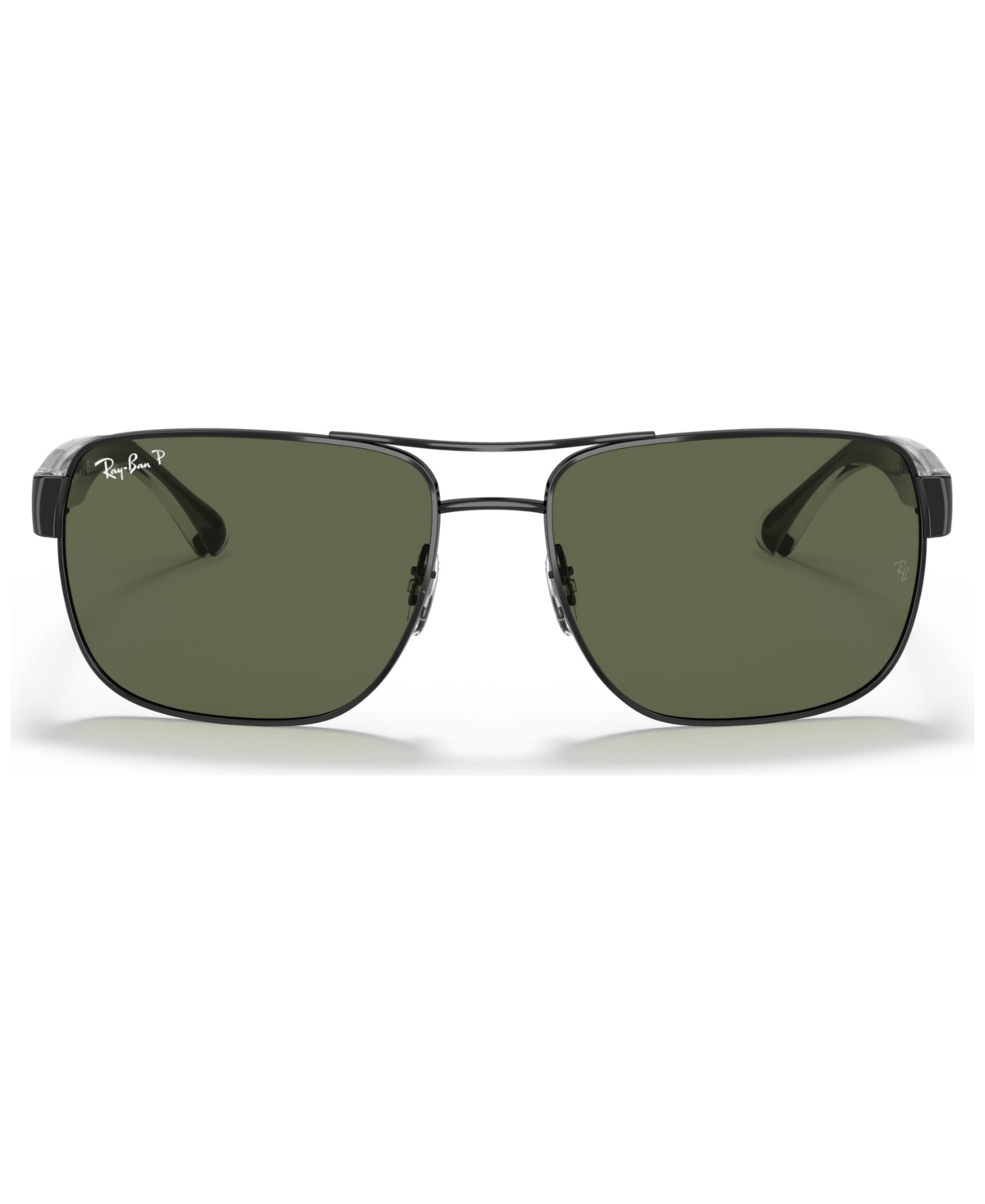 Shop Ray Ban Polarized Sunglasses, Rb3530 In Gunmetal,green Polarized