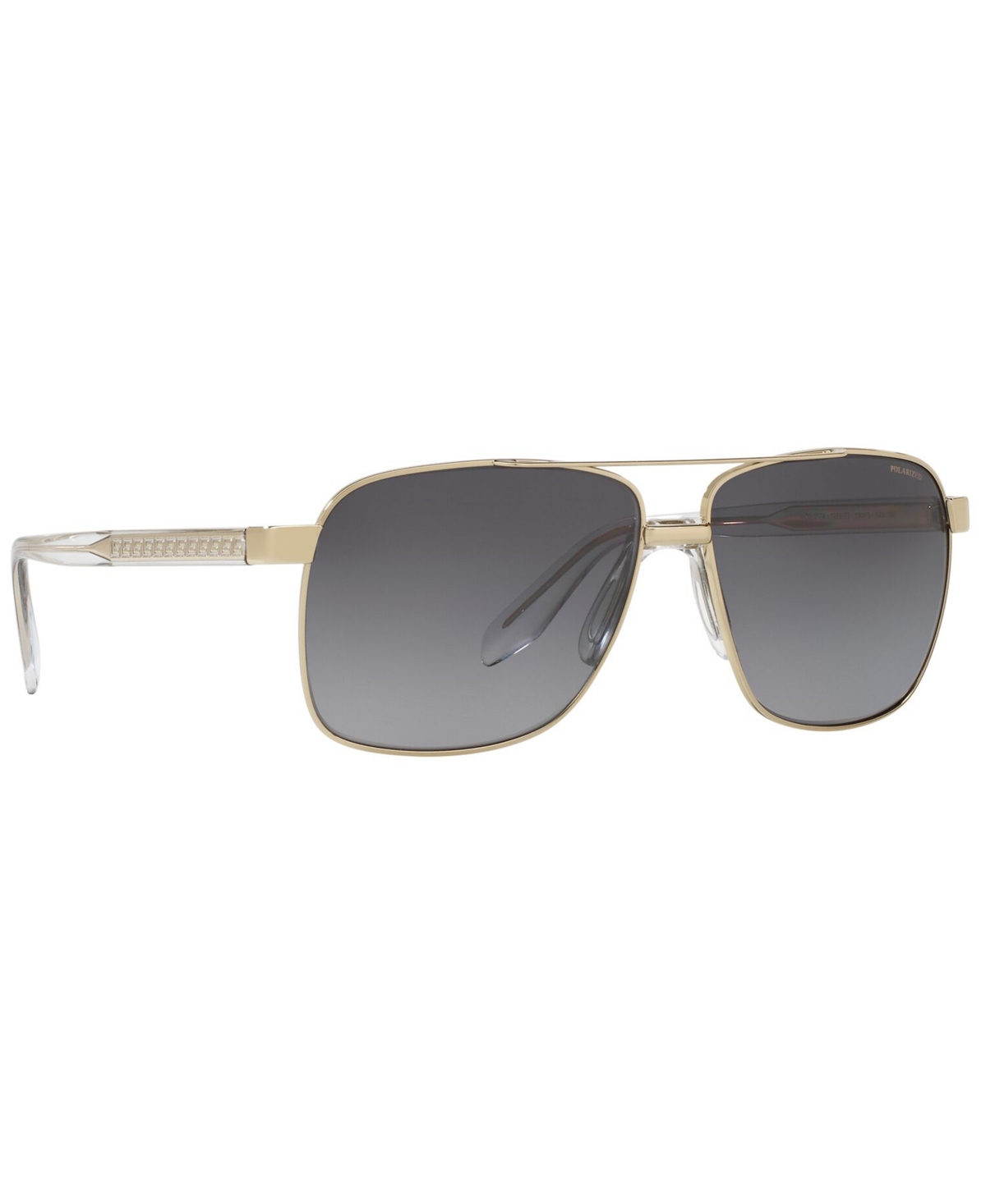 Shop Versace Polarized Sunglasses, Ve2174 In Gold,grey Gradient Polar