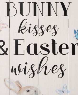 18"H Easter Wooden Bunny Wall Decor