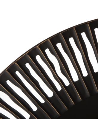 35"D Vintage Industral Metal Round Wall Mirror Decor