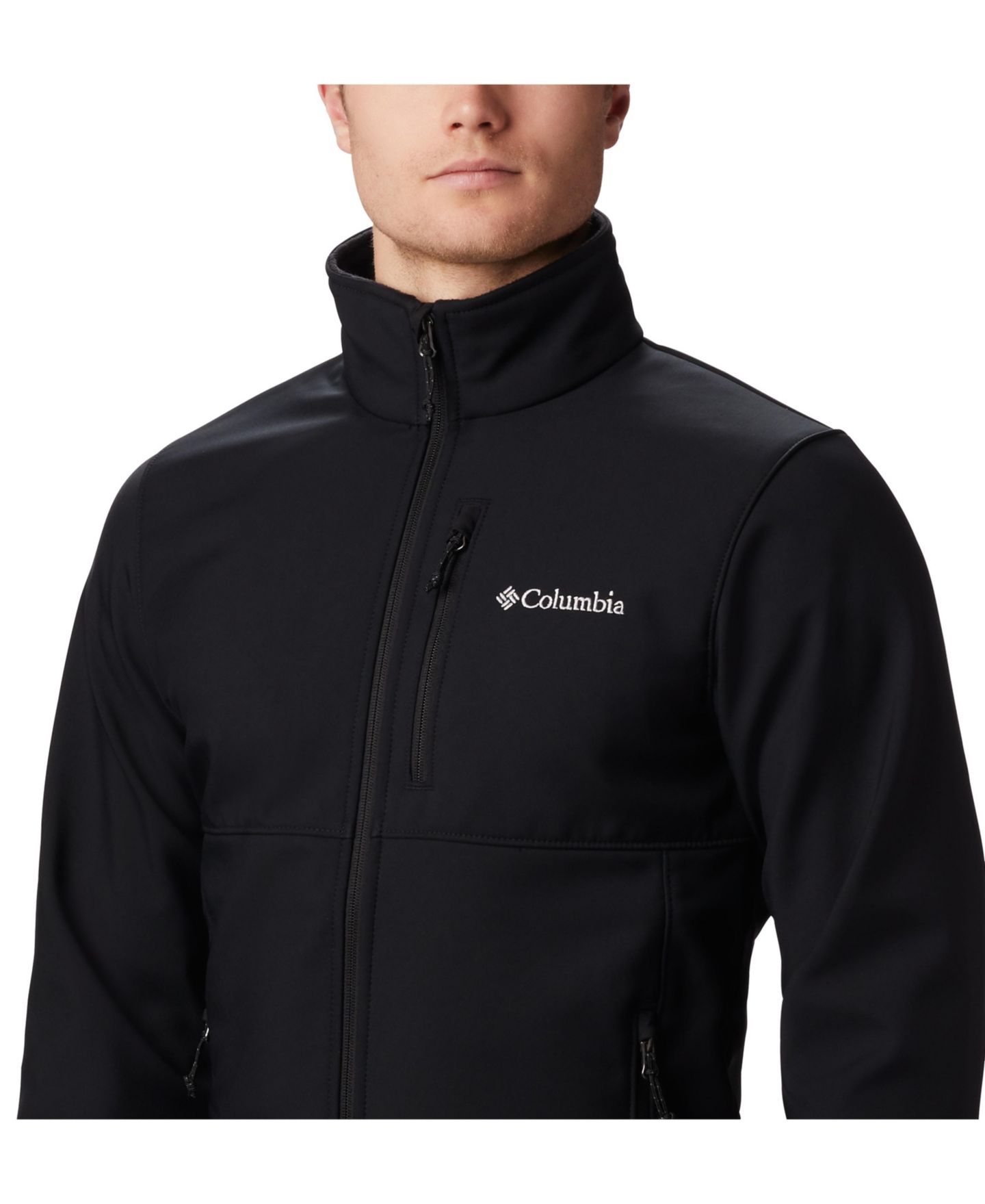 Мужская куртка Columbia Ascender Water-Resistant Softshell, цвет: Чёрный — фото 3
