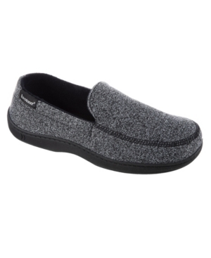 ISOTONER SIGNATURE MEN'S KNIT ETHAN MOCCASIN SLIPPERS