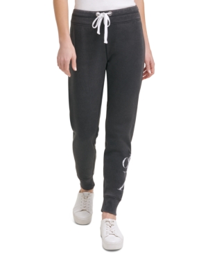 Calvin Klein Jeans Distressed Logo Jogger Pants