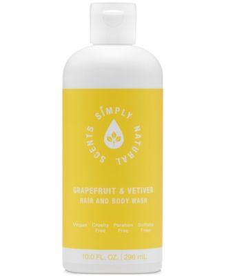 Simply Natural Scents - Grapefruit & Vetiver Hair & Body Wash, 10-oz.