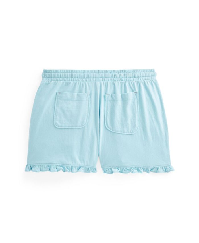 Polo Ralph Lauren Little Girls Ruffled Jersey Shorts & Reviews - Shorts - Kids - Macy's