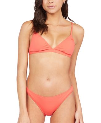 Roxy Juniors Beach Classics Triangle Bikini Top Bikini Bottoms Women's Swimsuit