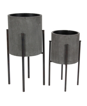 Metal Modern Planter Set of 2