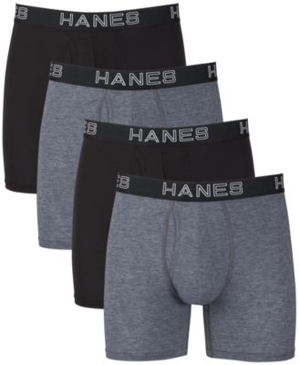 Hanes - Men's 4-Pk. Platinum Comfort Flex Fit Boxer Briefs