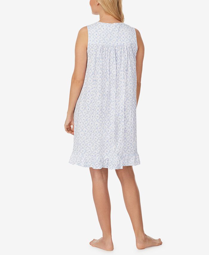 Eileen West Short Printed Cotton Jersey Nightgown Macy's