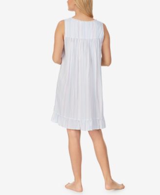 Eileen West Ruffle-Hem Sleeveless Nightgown