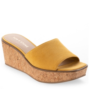 Sun + Stone Charlottee Wedge Sandals Created for Macy's Women's Shoes