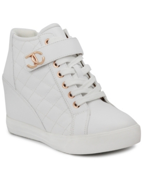 Juicy Couture Women's Journey Wedge Sneakers In White