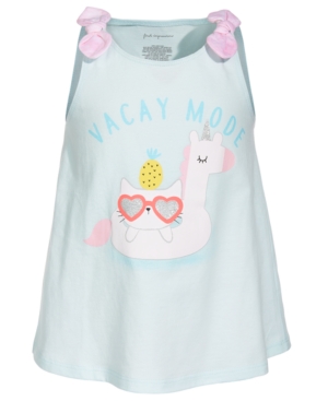 First Impressions Baby Girls Vacay Cat Cotton Top Created for Macy's