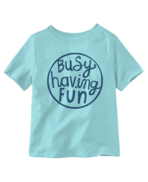 Busy Having Fun Short Sleeve Little Boys T-shirt
