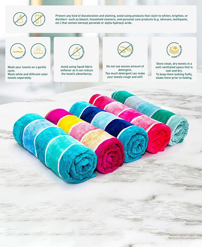 Trident Colors Luxury Cabana Bath Towel Macy's