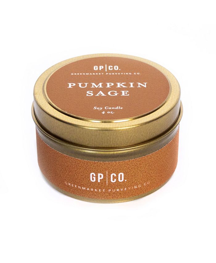 Greenmarket Purveying Co. Splendor Pumpkin Sage Soy Candle, 4 oz Macy's