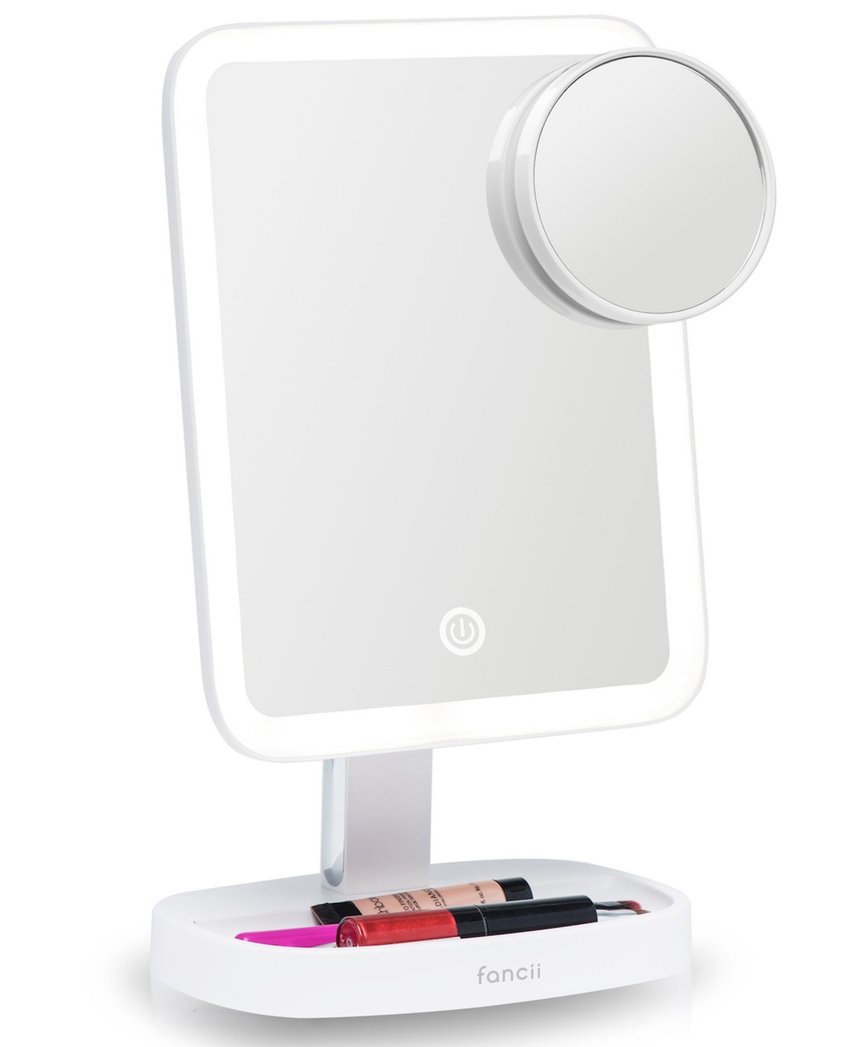 Aura Lighted Vanity Makeup Mirror with 3 Light Settings - White