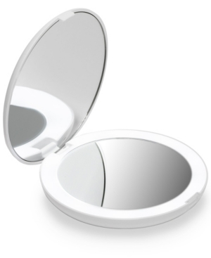 Fancii Lumi 5" Compact Mirror With Led Lights In White