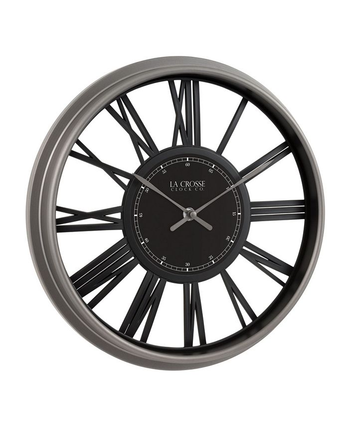 La Crosse Technology Clock 13" Oxford Analog Quartz Wall Clock Macy's