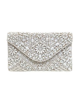 beaded envelope clutch