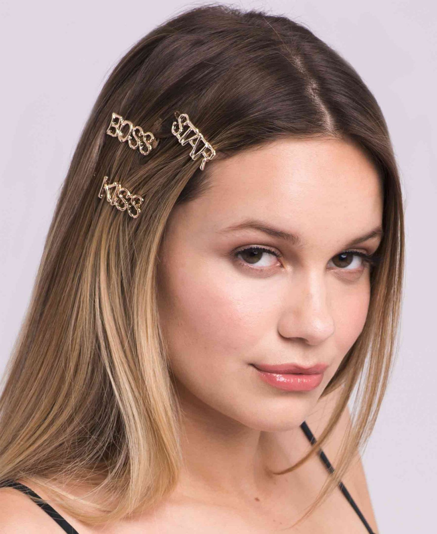 Женские аксессуары Soho Style Branch Slogan Barrette Set, Pack of 3 — фото 3