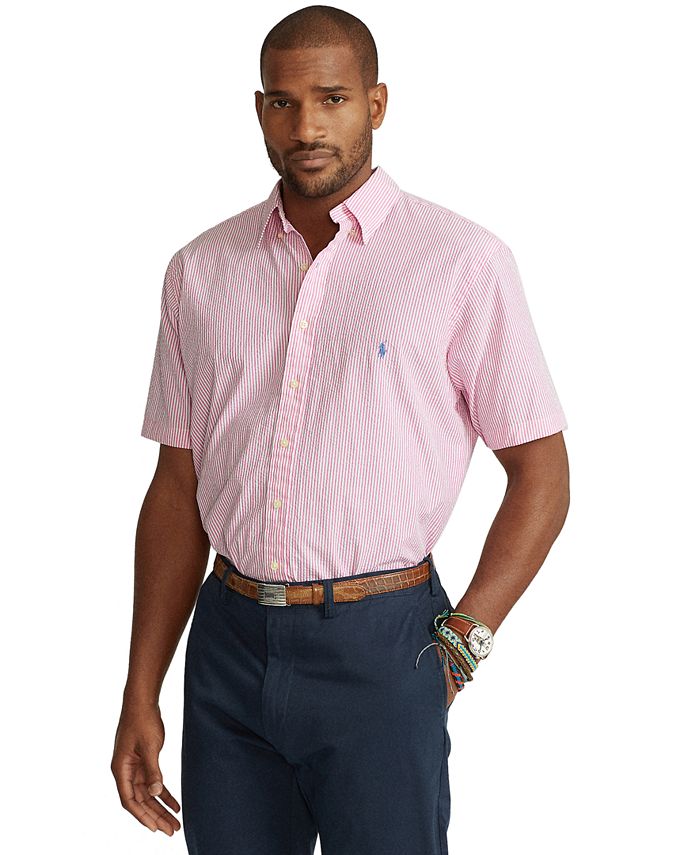 Polo Ralph Lauren Men's Big & Tall Seersucker Shirt Macy's