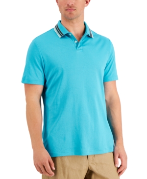 Tasso Elba Men's Supima Blend Tipped Polo Created for Macy's