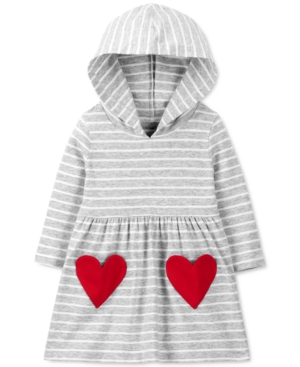 Carter's Baby Girls Hooded Heart Pocket Dress