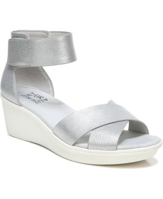 Naturalizer white wedge sandals online