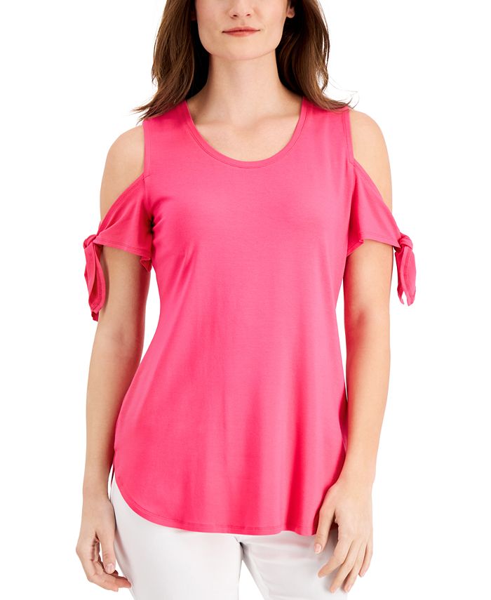 macys cold shoulder tops