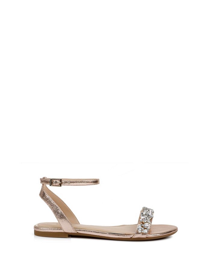 Jewel Badgley Mischka Women's Ohara Flat Evening Sandals Macy's