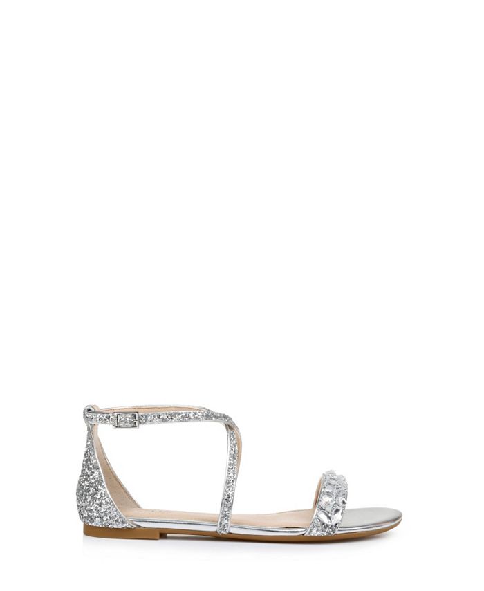 jewel badgley mischka ohara flat dress sandals