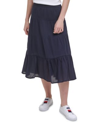 tommy hilfiger cotton skirt