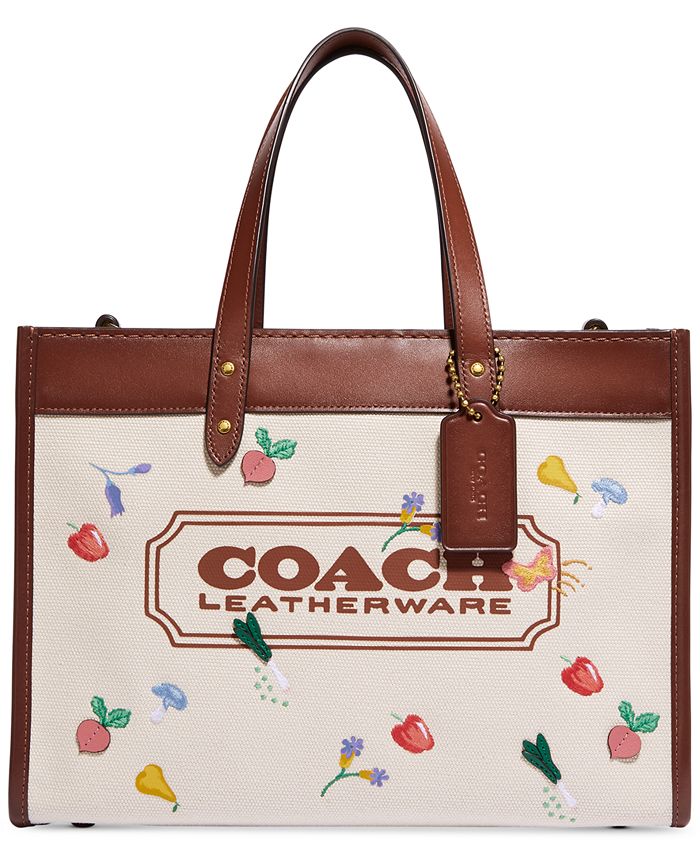 Coach Bag Personalized With Name Heavy Tote Bag Zippered 