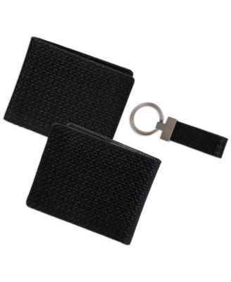 Men's RFID Slimfold Wallet & Key Fob Set