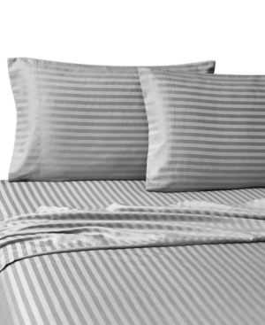 Waterford Christie Cotton Stripe 4 Piece Sheet Set Queen Bedding