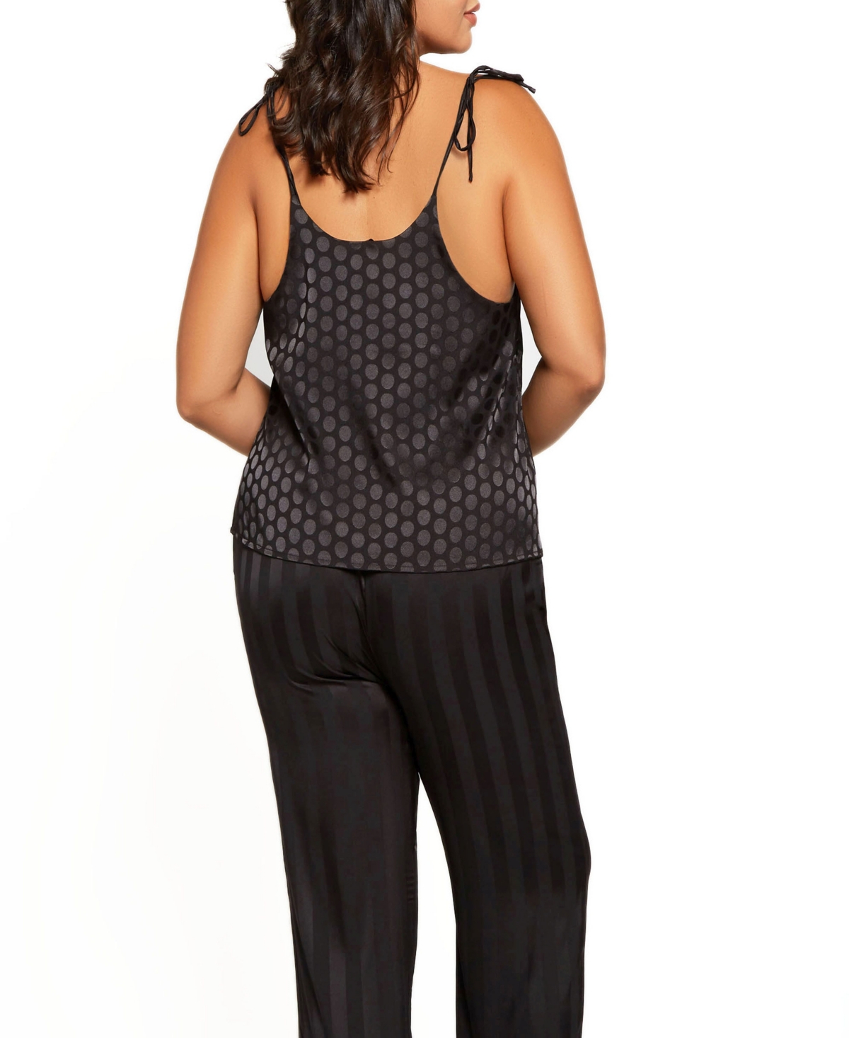 Plus Size Delphine Circle Cami and Striped Pant, Set of 2