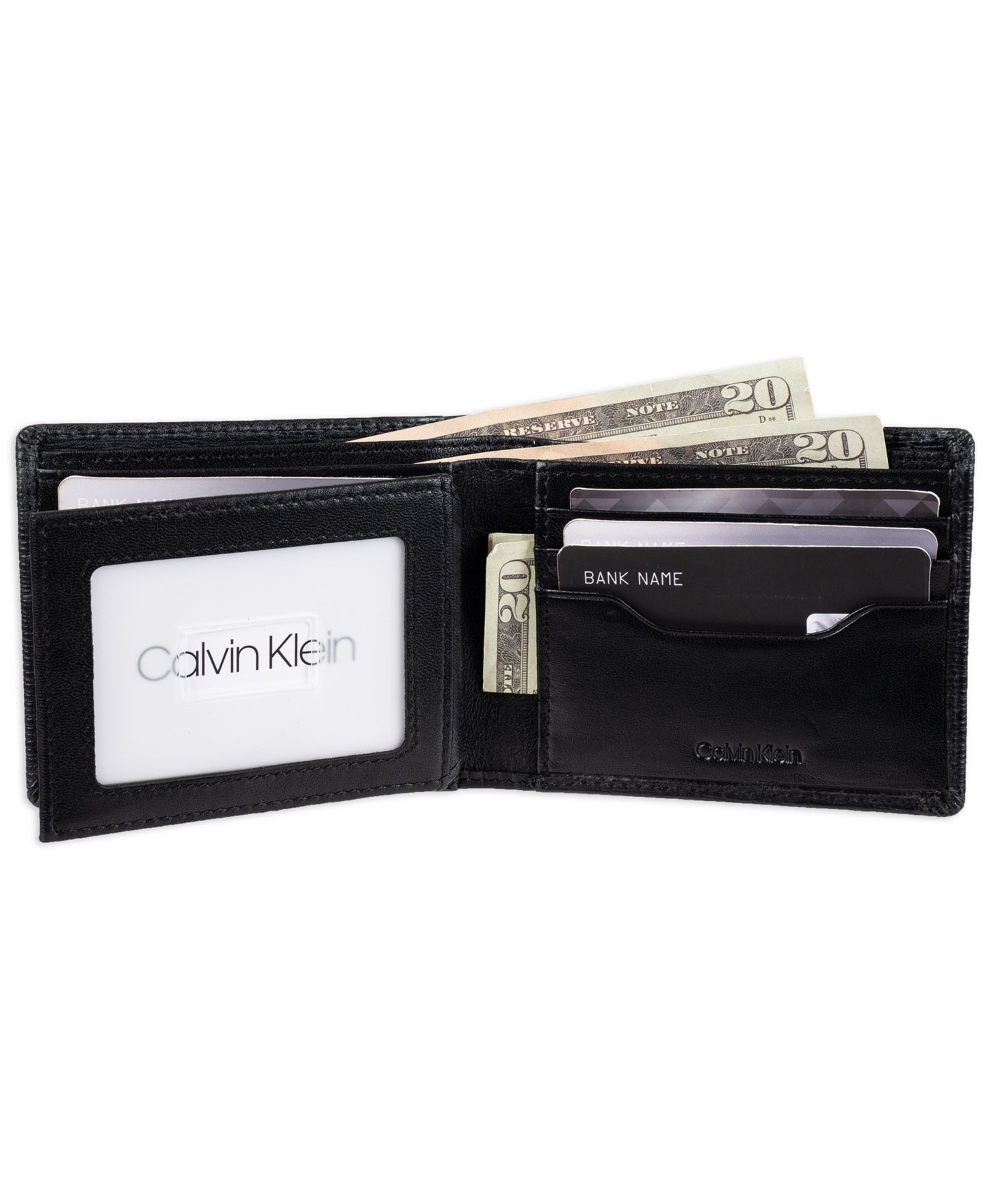 Мужской кошелёк Calvin Klein RFID Slimfold Extra Capacity Wallet, цвет: Чёрный — фото 6