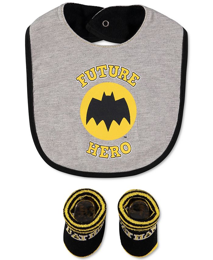 Happy Threads Baby Boys 2Pc. Batman Bib & Bootie Set Macy's