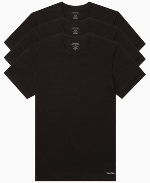 Calvin Klein Men's Big Cotton Classics Crew Neck 3 Pack