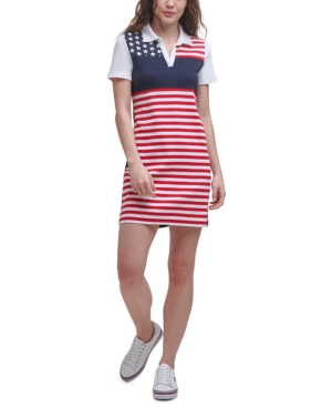 Tommy Hilfiger Cotton Flag Polo Dress