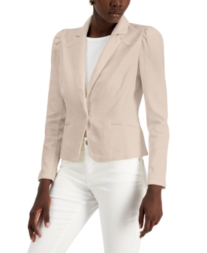 Inc International Concepts Puff-sleeve Blazer, Created For Macy's In Cashmere Cream