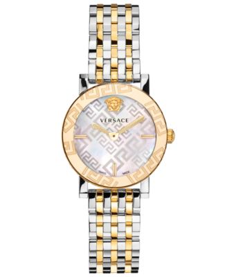 versace watch silver and gold