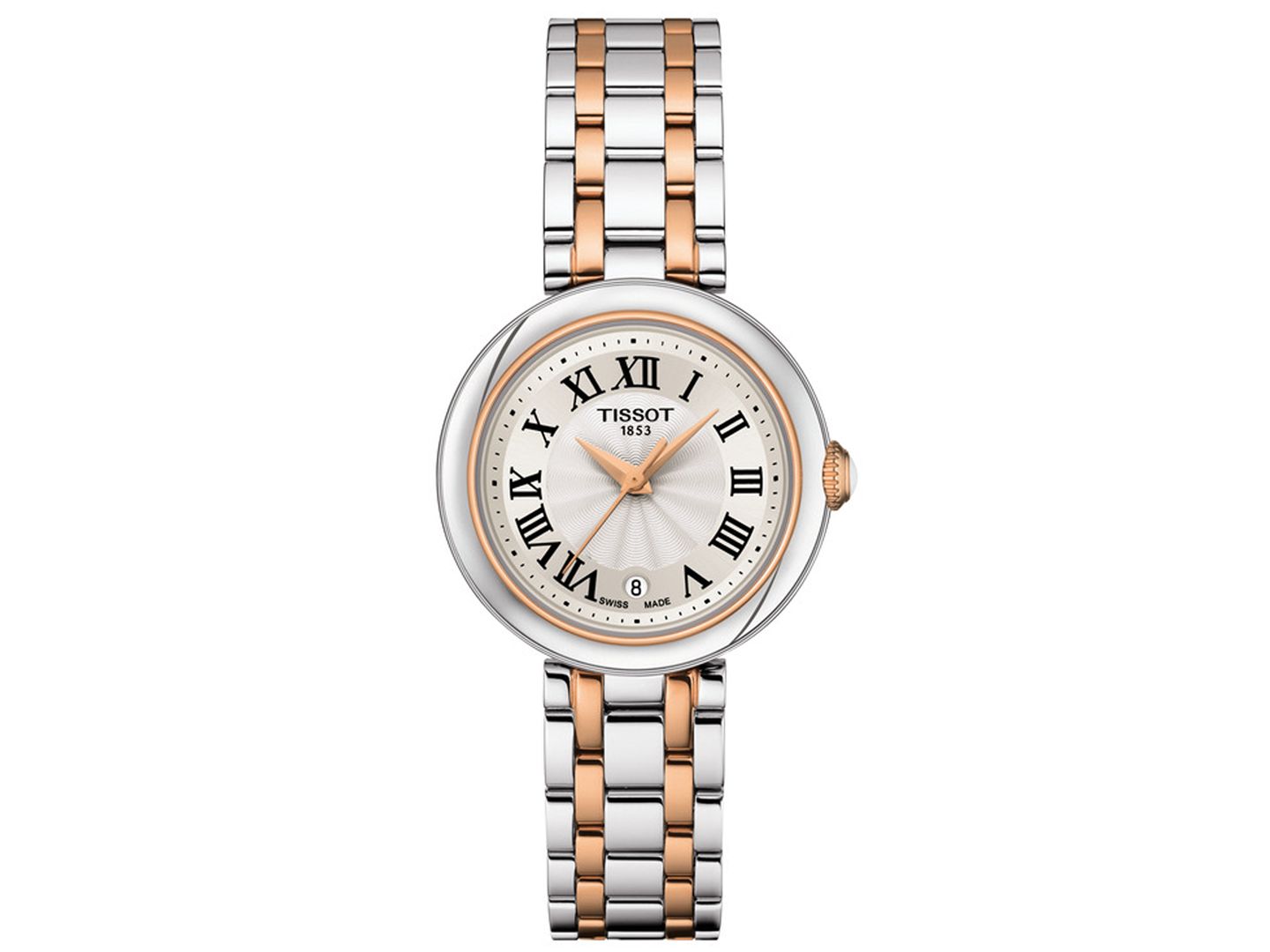 Женские часы Tissot Swiss Bellissima Two-Tone Stainless Steel Bracelet Watch 26mm — фото 1