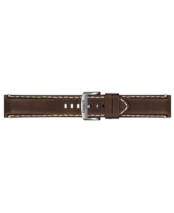 Tissot - Men's Swiss Supersport Brown Leather Strap Watch 44mm