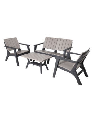 Enzo 4 Piece Patio Sofa Seating Set